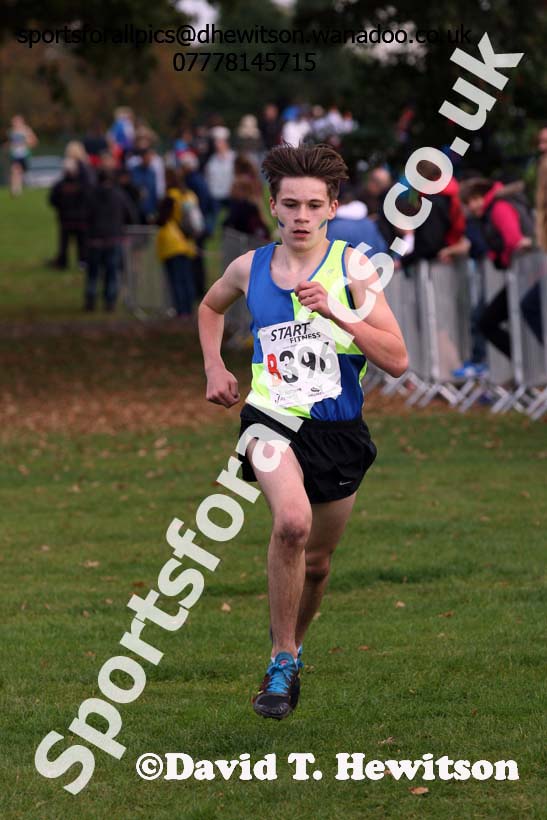 Boys under-15s Northern Cross Country Relays, Graves Park, Sheffield. Photo: David T. Hewitson/Sports for All Pics